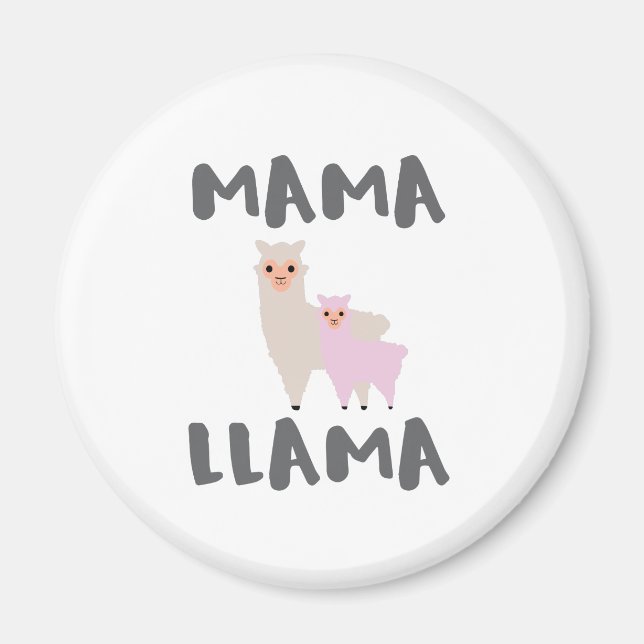 Mama Llama Mama Magnet (Vorne)