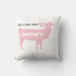 Mama Llama pink Liebe liama Kissen