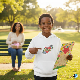 Mama Lover Elegantes Herz Hoodie