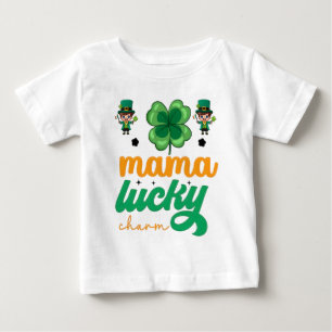 Mama Lucky Charm St. Patricks Day Süßes Design Baby T-shirt