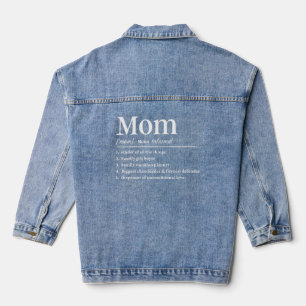 Mama lustige Definition Jeansjacke