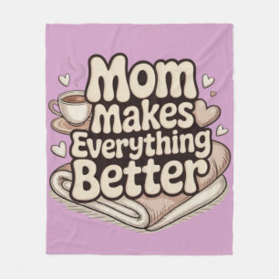 Mama Macht Alles Besser Cozy Typografie Fleecedecke