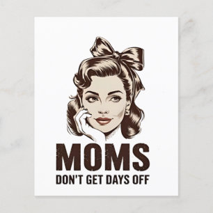 Mama macht Mütter tagsüber keine Tage Mama Flyer