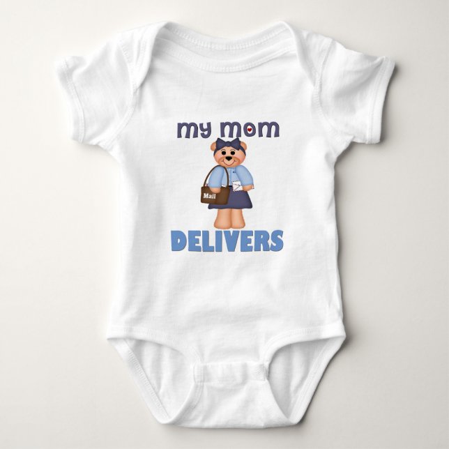 Mama Mail Carrier Baby Strampler (Vorderseite)