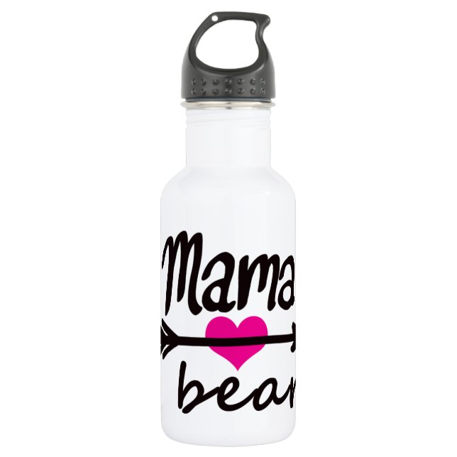 Mama Mama Bear Funny Trinkflasche (Vorderseite)