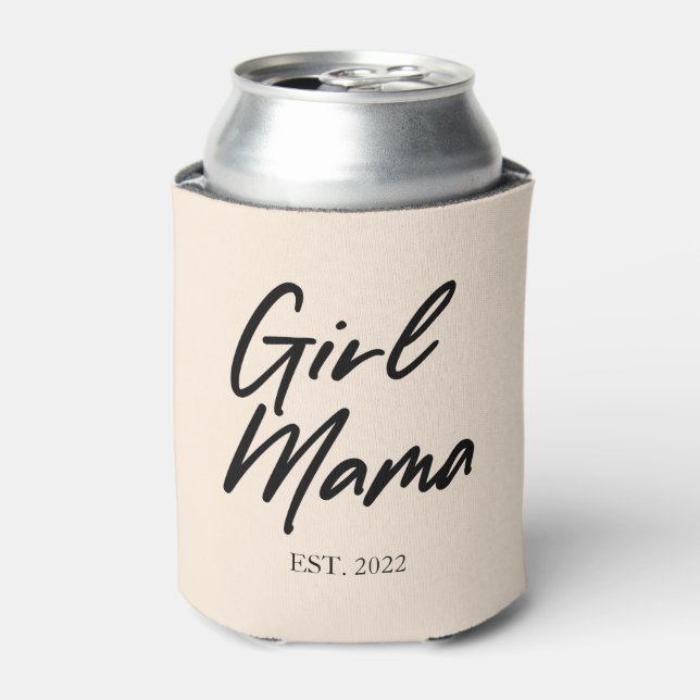 Mama Mama Custom Est Year Minimal Mama Mother Momm Dosenkühler (Kanne Vorderseite)