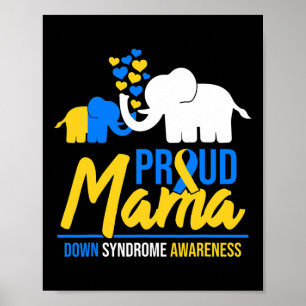 Mama Mama Down Syndrome Awareness Day Niedlich Ele Poster