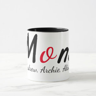 Mama-Mama-Kinder-Namen personalisieren Sitte Tasse