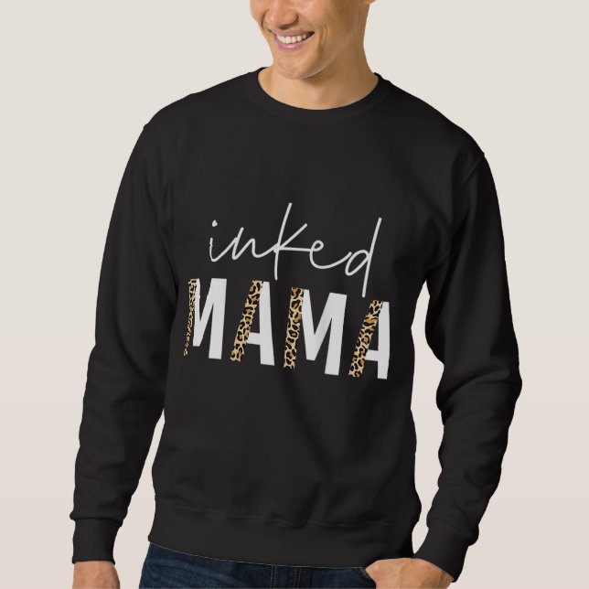 Mama Mama Leopard - Frauenmütter Sweatshirt (Vorderseite)