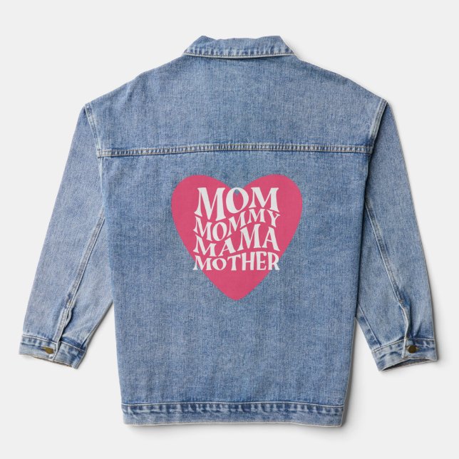 Mama Mama Mama Mutter Jeansjacke (Rückseite)