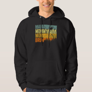 Mama Mama Mommy Bruh Retro Mommy und Me Boy Mama L Hoodie