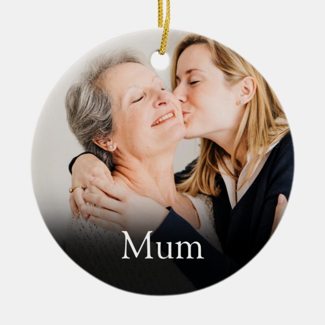Mama Mama Mother Definition Foto Keramik Ornament (Vorne)