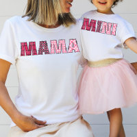 Mama Mama Niedlich Whimsical Rustikal Rosa Kariert