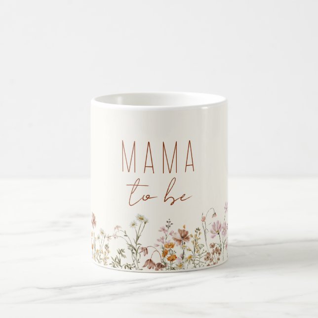 Mama Mama zu Wildblume Kinderdusche Kaffeetasse (Mittel)