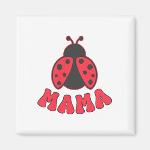 Mama Marienkäfer erstes Geburtstagsmädchen Familie Magnet