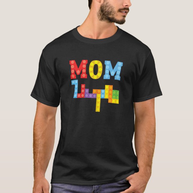 Mama Master Builder Mutter Gebäude Blöcke B T-Shirt (Vorderseite)