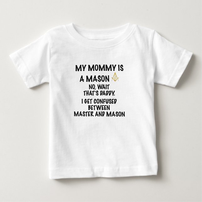 Mama-Maurer Baby T-shirt (Vorderseite)