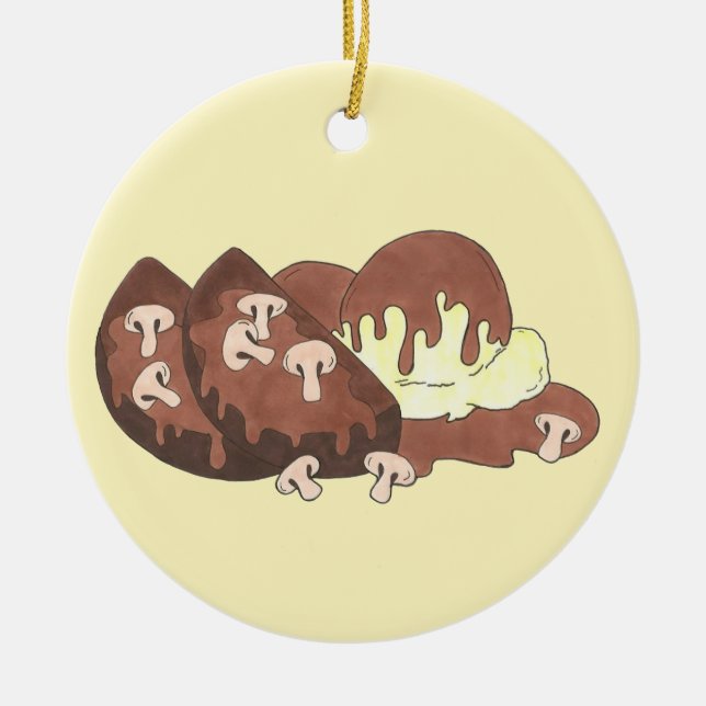 Mama Meatloaf Kartoffeln Kartoffeln Gravy Food Fei Keramik Ornament (Vorne)