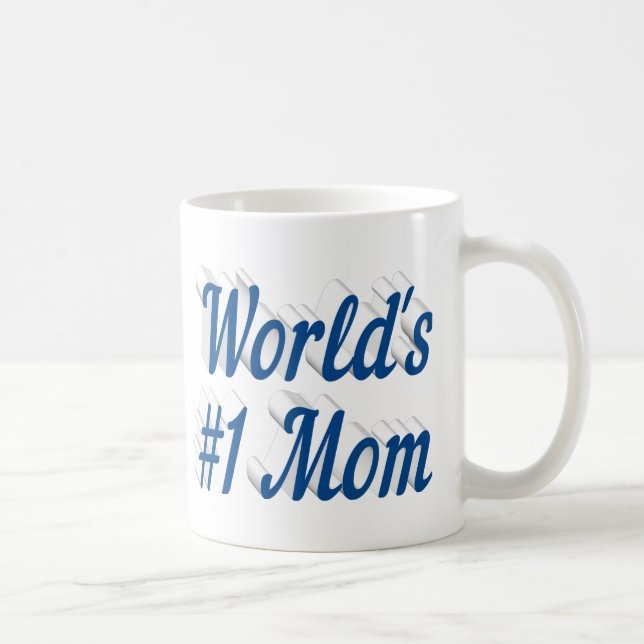 Mama Meerblauer Halbtext Tasse (Rechts)