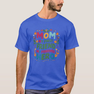 Mama mein erster Freund mein ewig Held Retro T-Shirt