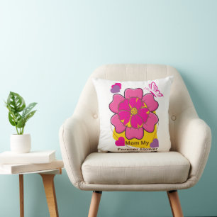 Mama mein Forever-Blumendesign Kissen