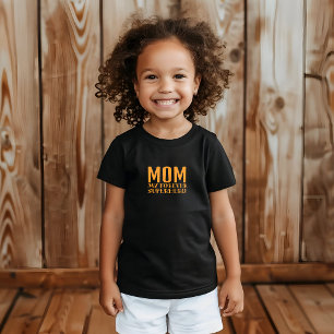 Mama mein Superheld für immer orange Baby T-shirt