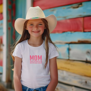 Mama mein Superheld für immer rosa Baby T-shirt