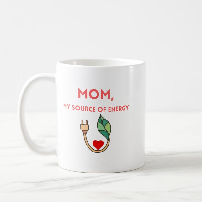 Mama, meine Energiequelle Kaffeetasse (Links)