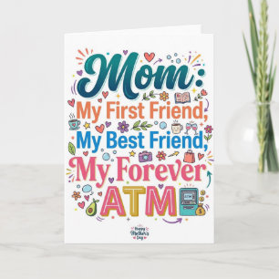 Mama Meine erste Freundin Beste Freundin auf ewig  Karte