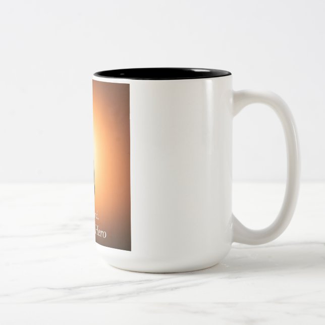 Mama meine erste Freundin meine ewigen Heldenmütte Zweifarbige Tasse (Rechts)