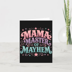Mama Meisterin des Chaos Süße lustige Mutter Humor Karte