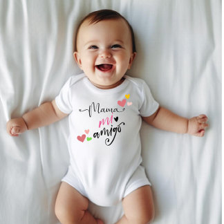 Mama mi amigo Baby Bodysuit - Neues Babygeschenk Baby Strampler