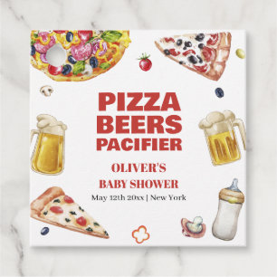 Mama Mia Italian Pizza Beer Schnuller Baby Shower Geschenkanhänger