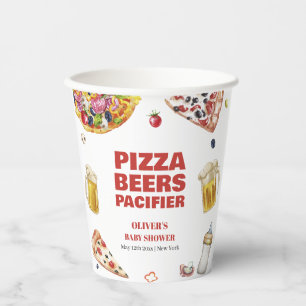 Mama Mia Italian Pizza Beer Schnuller Baby Shower Pappbecher