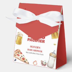 Mama Mia Pizza Beer Schnuller Baby Shower Geschenkschachtel