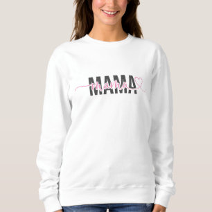 Mama Mini Modern Valentine's and Mother's Day Sweatshirt