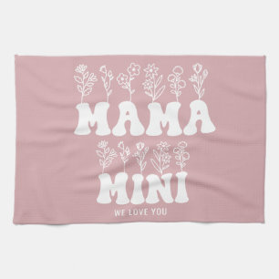 Mama Mini Wir Liebe Sie Custom Mütter Day Geschirrtuch