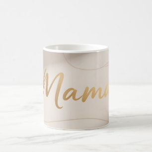 Mama Minimal Luxus-Schriftdesign Kaffeetasse