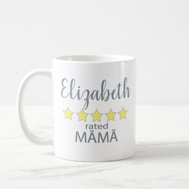 Māmā mit 5 Sternen Kaffeetasse (Links)