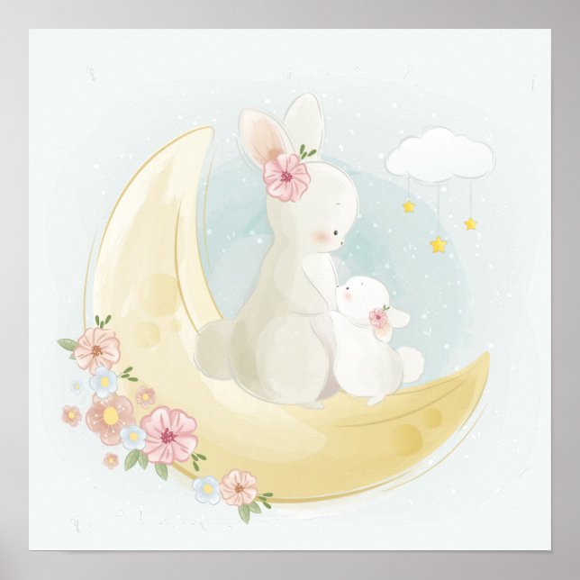 Mama mit Babyposter Poster (Vorne)