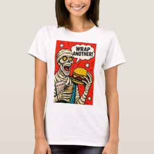 Mama mit Big Burger - Klassische Pop Kunst T-Shirt