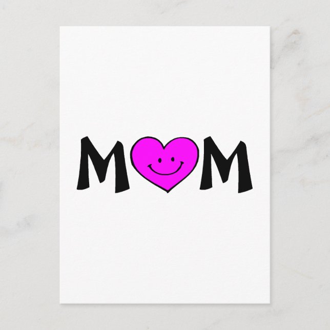 Mama mit Gesicht Postkarte (Vorderseite)