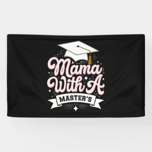 Mama mit Master-Abschluss-Abschluss-Mama Banner