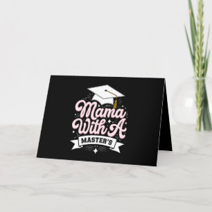 Mama mit Master-Abschluss-Abschluss-Mama Dankeskarte