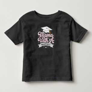 Mama mit Master-Abschluss-Abschluss-Mama Kleinkind T-shirt