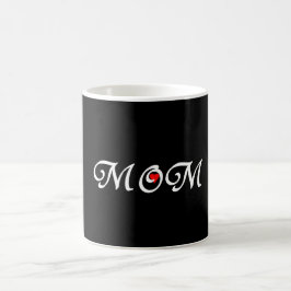 Mama mit rotem Herzen Kaffeetasse