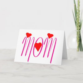 Mama mit Rotem Herzen Karte