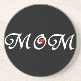 Mama mit rotem Herzen Untersetzer