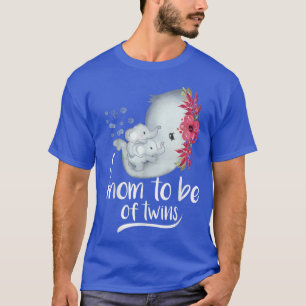Mama mit zwei Elephant-Babydusche T-Shirt