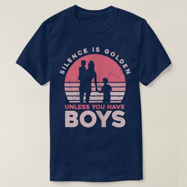 Mama Mommy Mama - Schweigen ist goldig, es sei den T-Shirt (Design vorne)